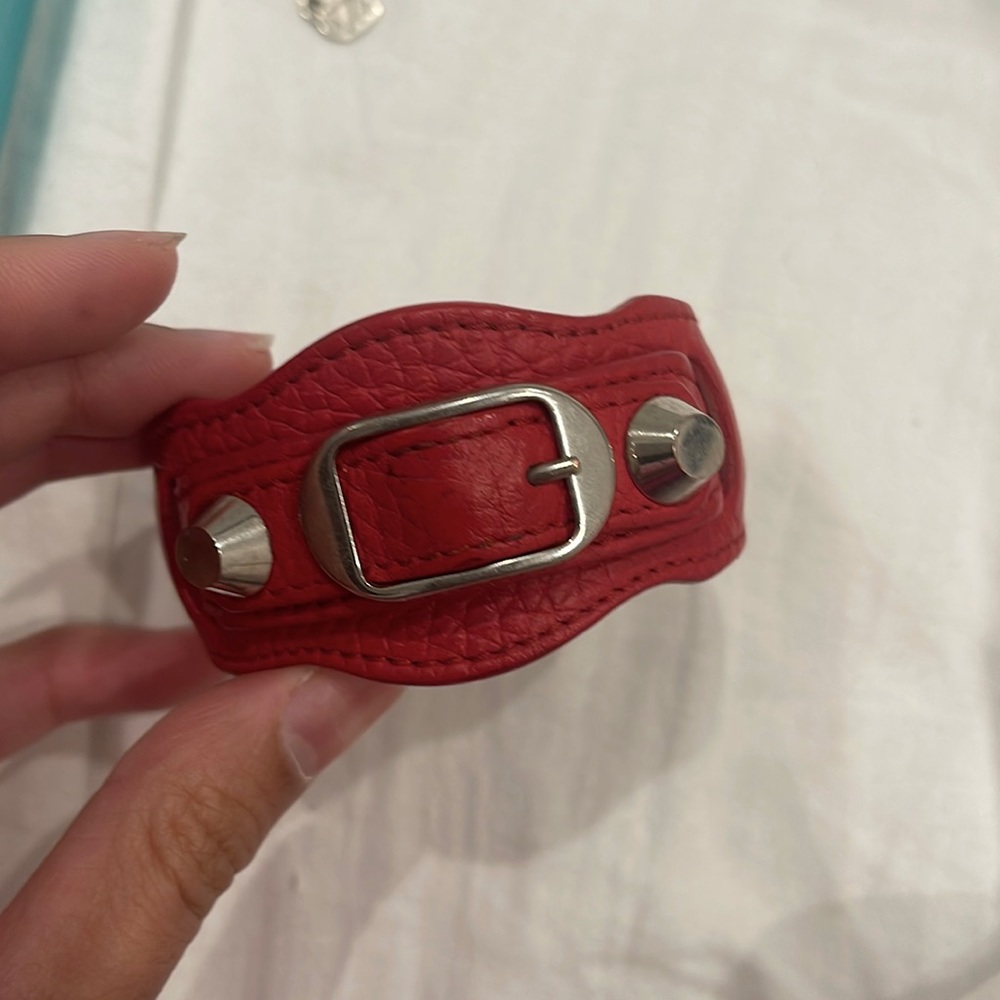 AUTHENTIC BALENCIAGA RED BRACELET